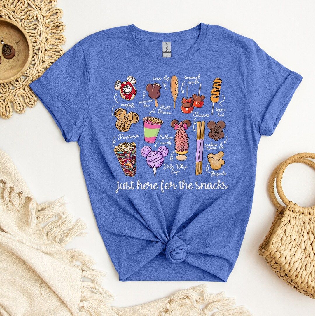 Just Here For The Snacks Shirt, Disney Snacks Shirt, Disney Snack Goals, Disney Family Vacation S... | Etsy (US)