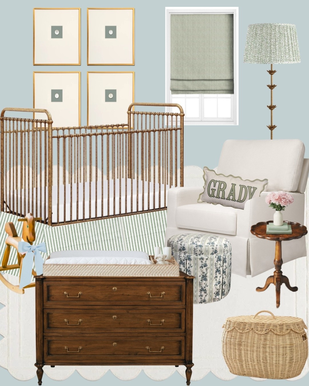 Blue baby girl nursery inspiration 

#LTKHome #LTKBaby