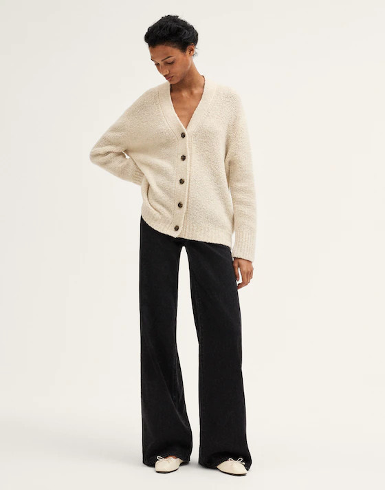 Oversized Boucl\u00e9 Cardigan | Madewell