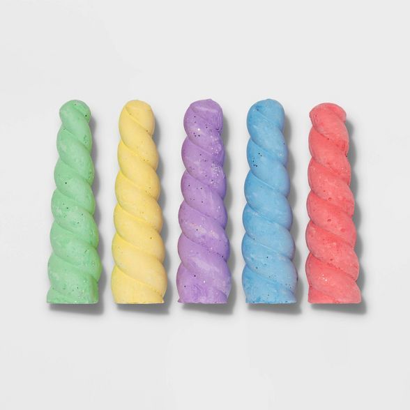 Glitter Unicorn Horn Chalk Set 5pc - Sun Squad™ | Target