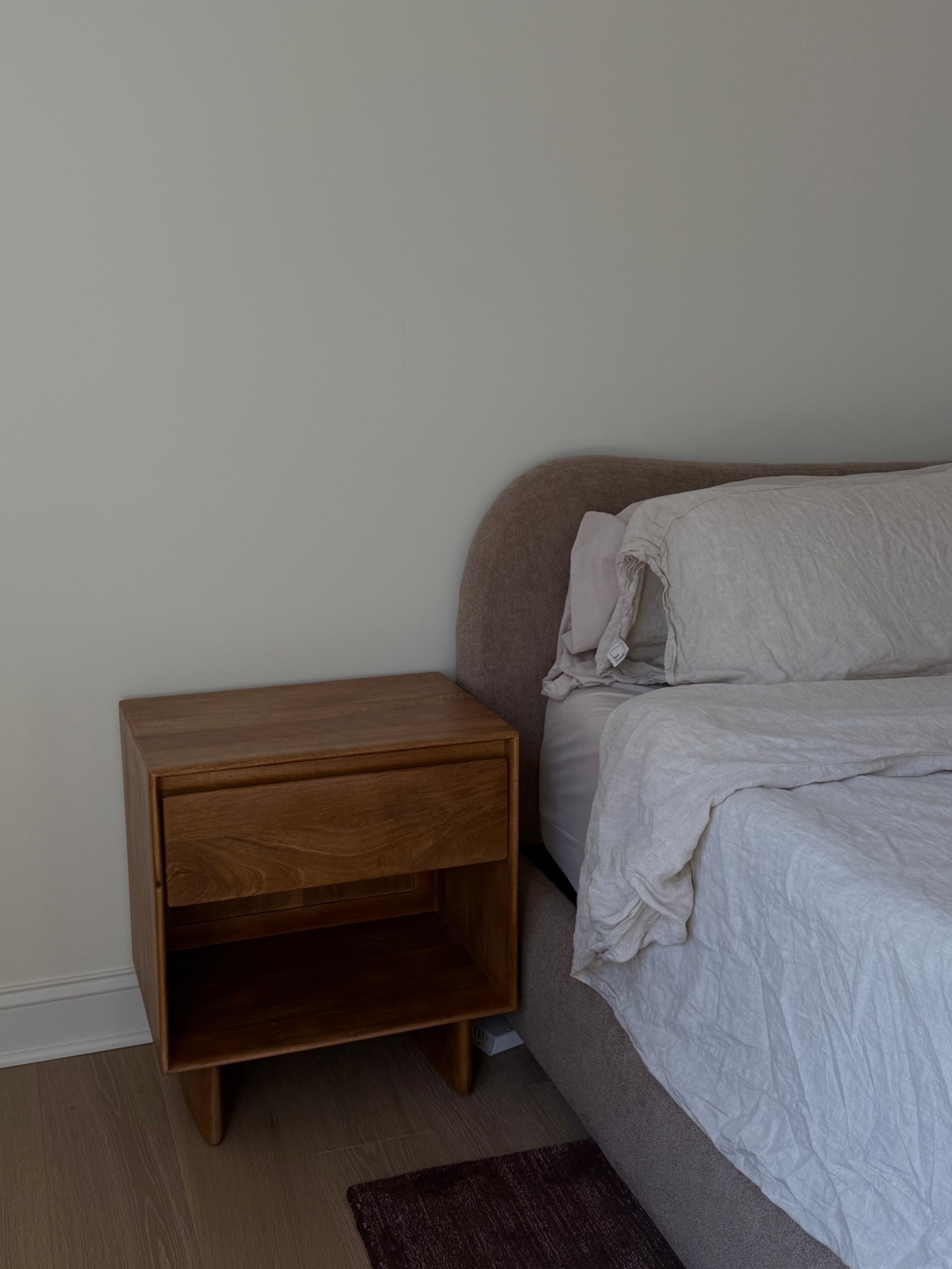 Our minimal master bedroom set up 🛏️

Neural bedroom, brown bed frame, neutral bed frame, neutral bedding, bedroom set up 



#LTKHome