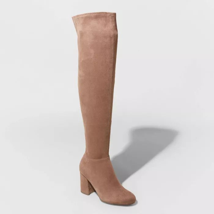 Women's Tonya Heeled Over the Knee Boots - A New Day™ | Target