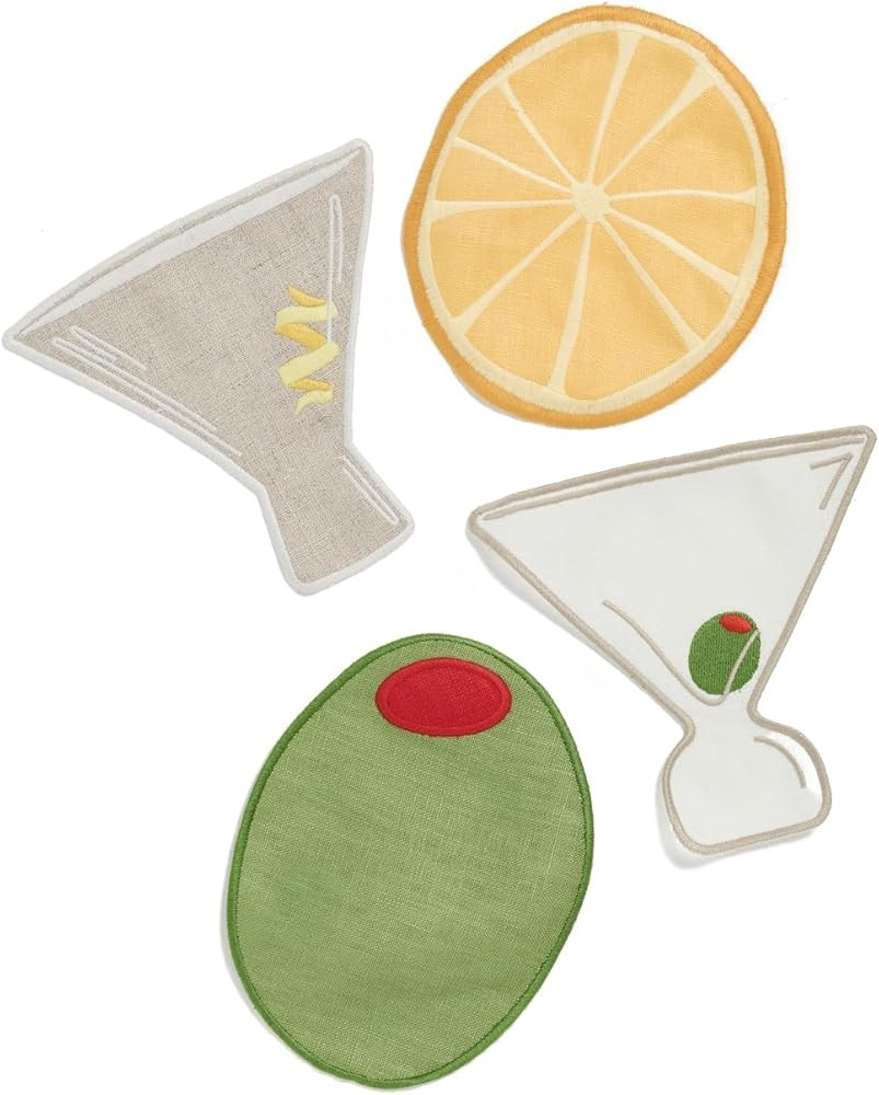 Piecework Puzzles Women's Martini Napkins | Amazon (US)