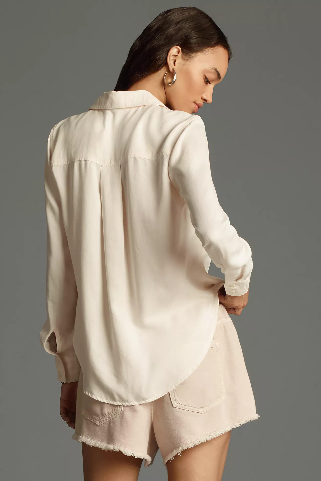 Cloth & Stone Long-Sleeve Collared Buttondown Shirt | Anthropologie (US)