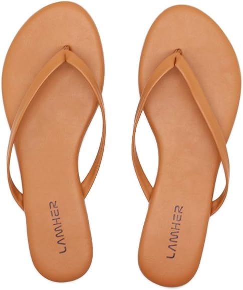 Women’s Thong flip Flops Flat Casual Summer Sandals | Amazon (US)