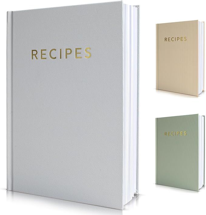 ZICOTO Aesthetic Blank Recipe Book with Waterproof Cover - The Perfect Recipe Notebook To Write I... | Amazon (US)