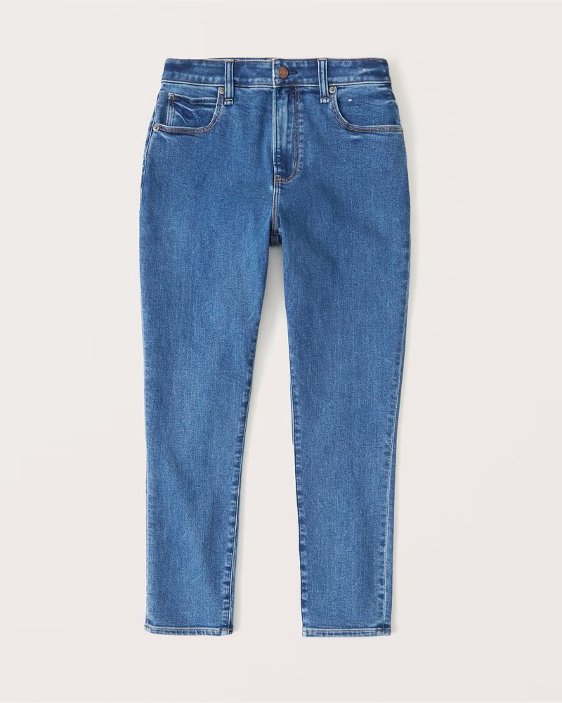 Curve Love High Rise Super Skinny Ankle Jeans | Abercrombie & Fitch (US)