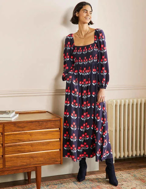 Connie Smocked Maxi Dress | Boden (UK & IE)