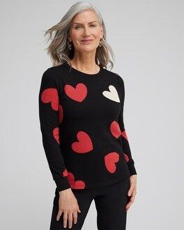 Zenergy® Heart Print Sweatshirt | Chico's
