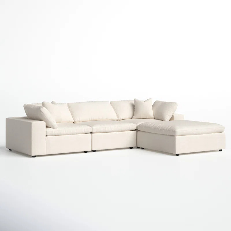 Celestia 133" Wide Reversible Sofa & Chaise with Ottoman | Wayfair Professional