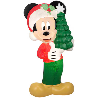 Disney Mickey Mouse 40.16-in Freestanding Blow mold with White LED Lights Lowes.com | Lowe's