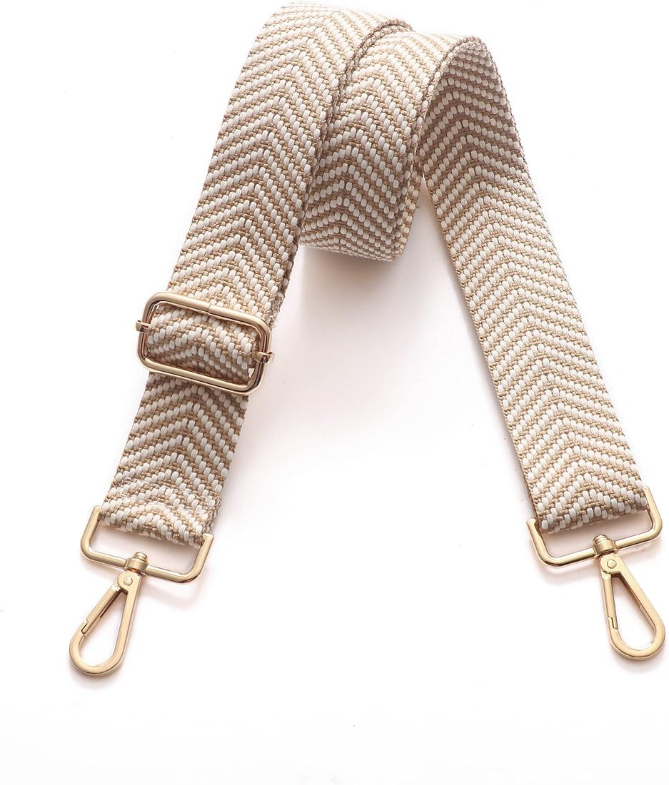 Purse Strap Replacement Crossbody Wide Shoulder Strap Adjustable Canvas Straps Handbag Strap Repl... | Amazon (US)