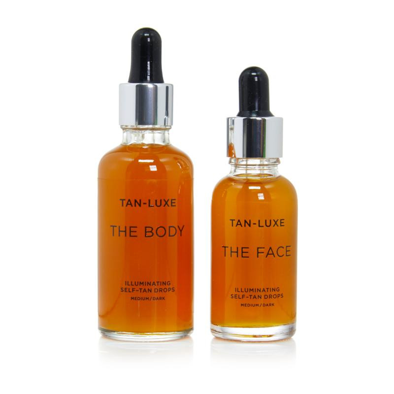 Tan-Luxe Face & Body Illuminating Self-Tan Drops - Medium/Dark | HSN
