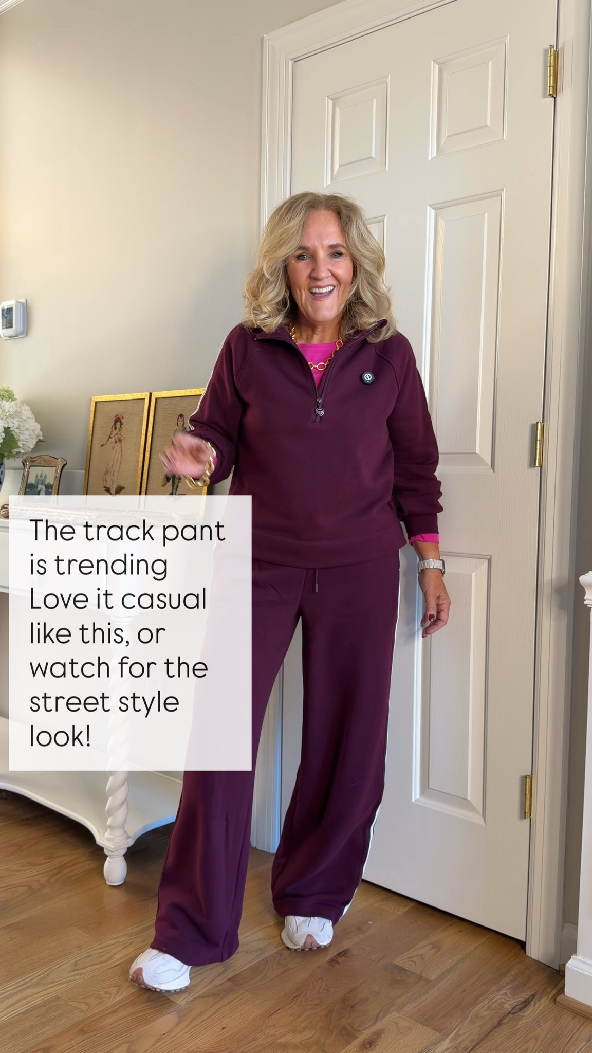#talbotspartner #talbots #ad @talbotsofficial

Friends and Family event starting today until the 18th! 30% off entire purchase

Styles to wear right now and on through the coming season. From everyday at home, to travel, to the office and even to special events, this is what I’m wearing.

Everything is true to size, but I’m noting sizes I’m wearing below.

Track pants medium, track jacket medium petite
Navy corduroy blazer 10 petite
Pink jersey medium (I could use the small)