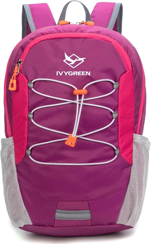 IVYGREEN Little Kids Hiking Backpack for Boys or Girls, Small Daypack for Camping or Travel (Purp... | Amazon (US)