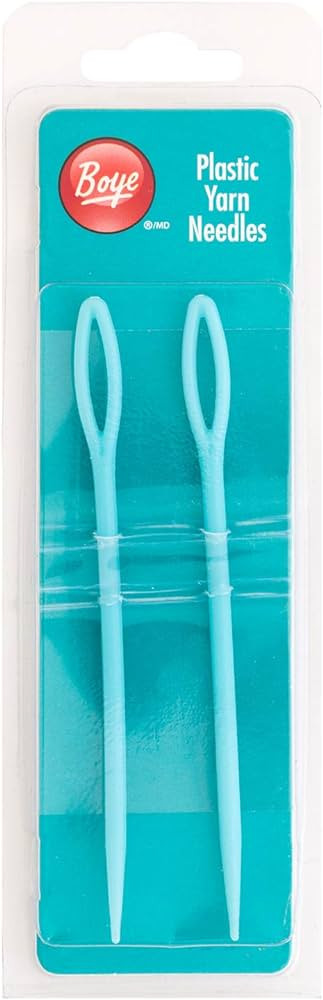 Boye Plastic Yarn Sewing Needle Set, 2pc,blue | Amazon (US)