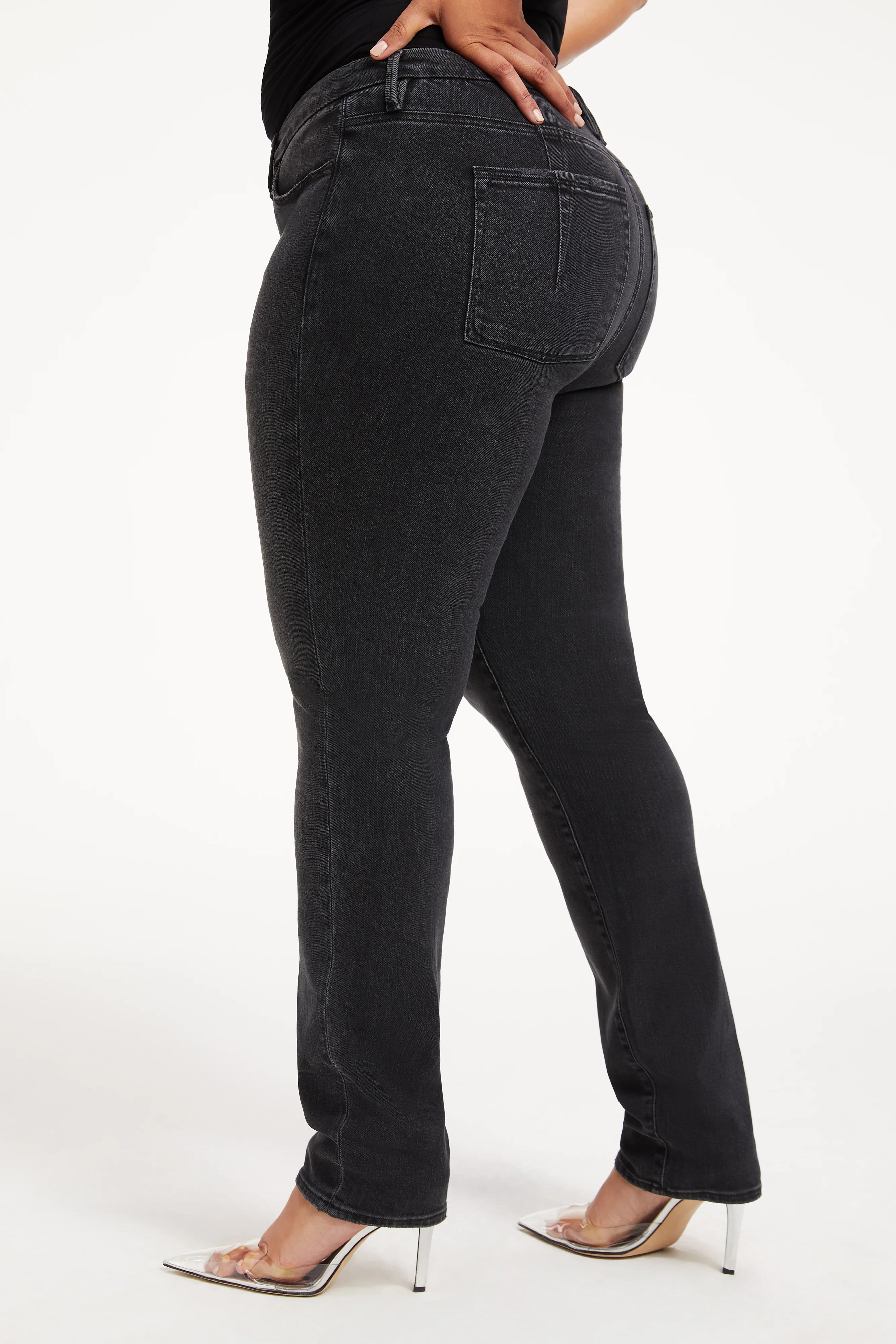 GOOD CLASSIC JEANS | BLACK299 | Good American