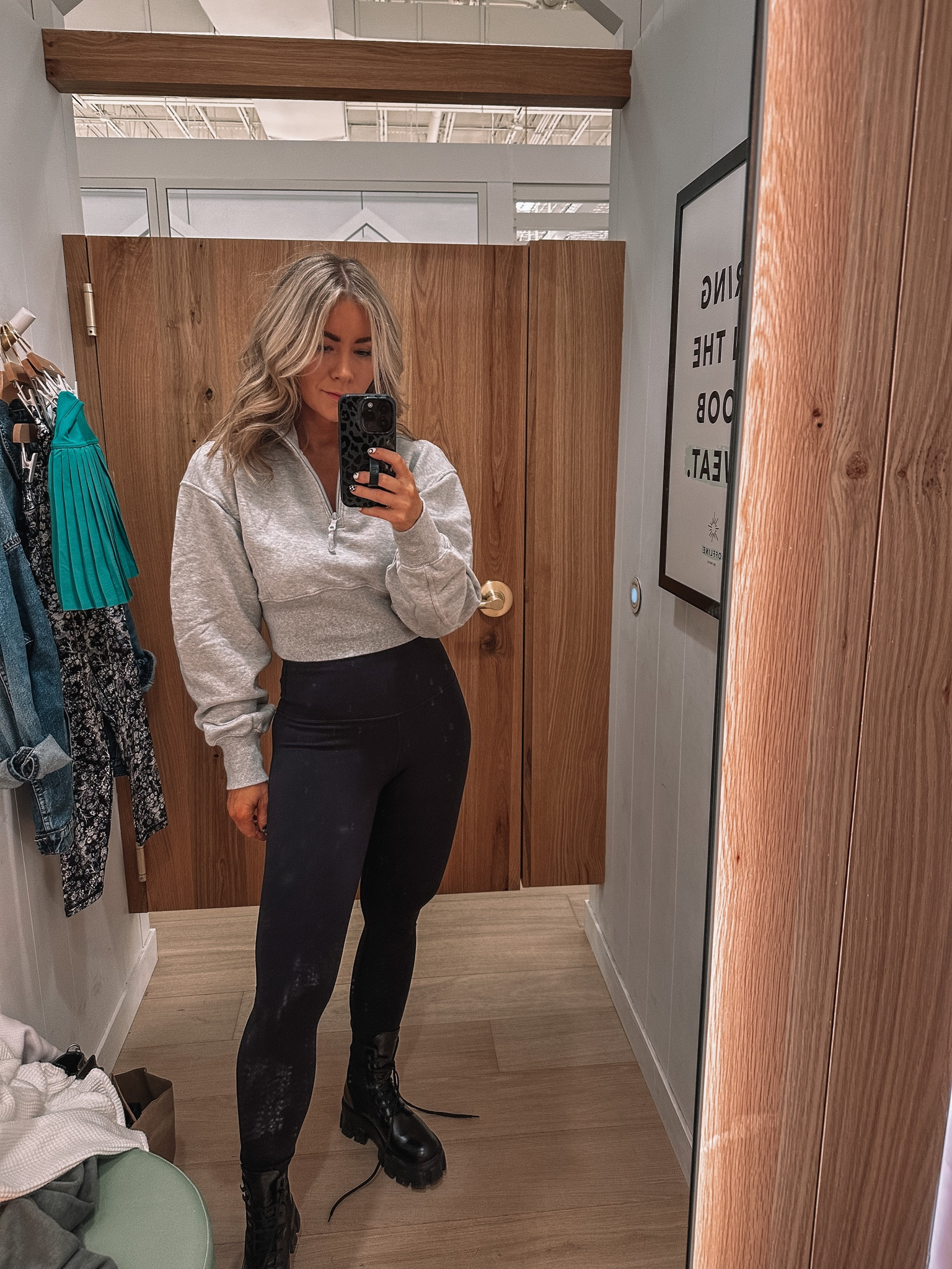 Aerie, aerie real, leggings, varsity sweater 

#LTKunder50 #LTKfit #LTKunder100