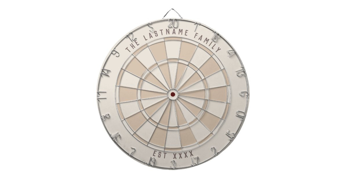 Personalized Family Established Custom Colors Dart Board | Zazzle | Zazzle