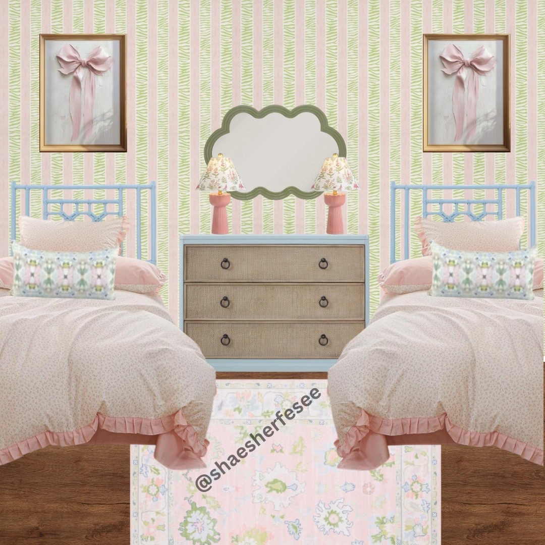 A sweet retreat for sisters ✨ Soft pastels, playful patterns, and a touch of charm make this room the perfect blend of cozy and classic.

#LTKHome #LTKKids #LTKSaleAlert