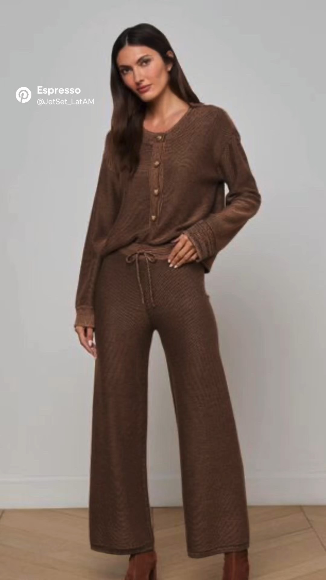Your new elevated lounge essential — soft, draped, and refined.

The Freya Knit Pant is the definition of elevated comfort — a soft wide-leg knit with a relaxed drape, adjustable waist tie, and rich espresso-brown tone that feels warm and quietly luxurious. Perfect for cozy days at home, travel layering, or pairing with the matching knit top for an effortlessly polished lounge set. A timeless neutral for fall, winter, and soft minimal wardrobes.


#LTKTravel #LTKootd #LTKBeauty