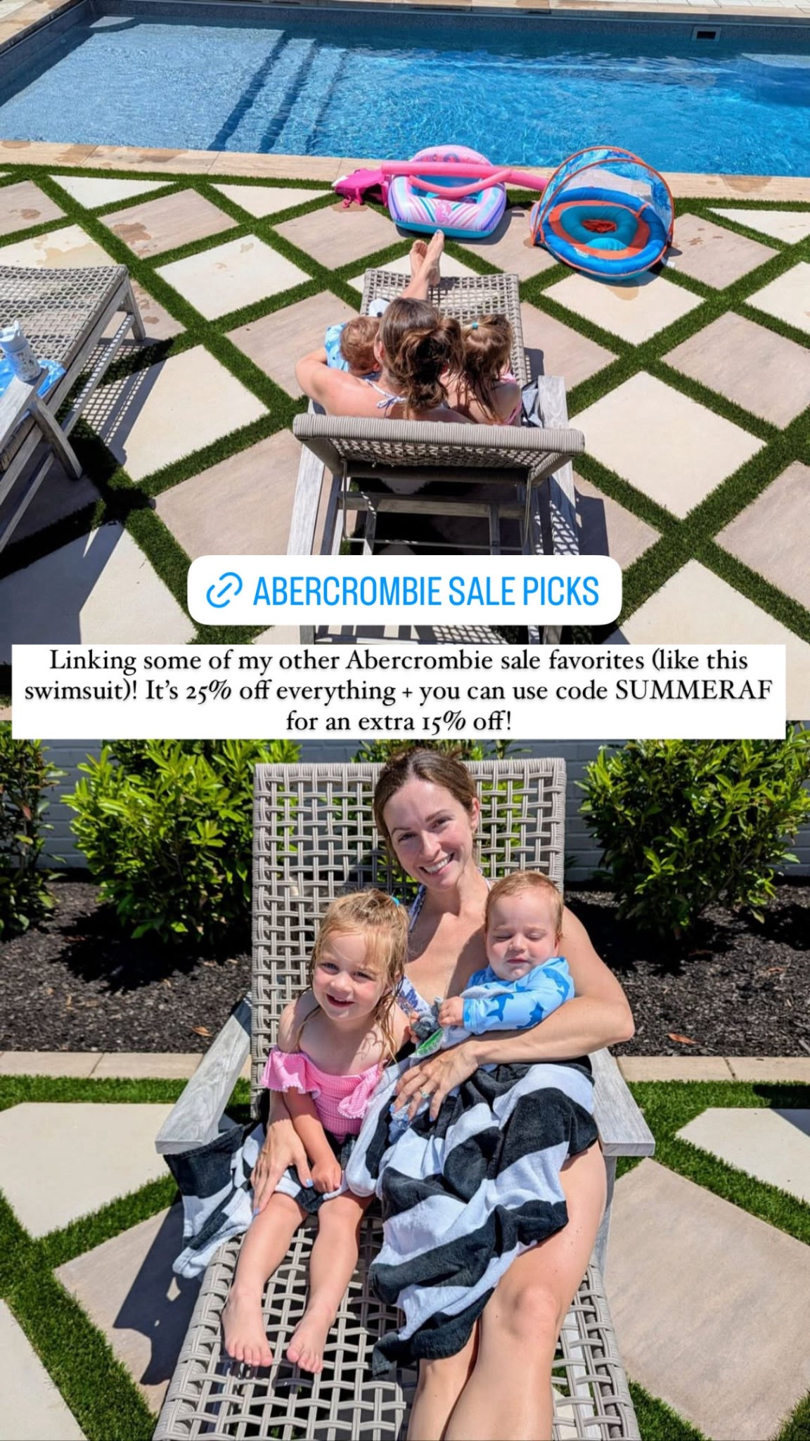 So many good finds in the Abercrombie sale!! Most of my recent swimsuit order is now 25% off + use code SUMMERAF and you’ll get an additional 15% off! 

#LTKSaleAlert #LTKFindsUnder50 #LTKStyleTip