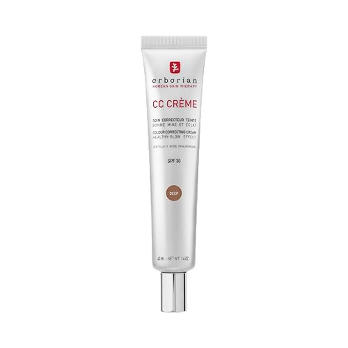 Erborian - CC Cream with Centella Asiatica - Color Correcting Cream with Healthy Glow Effect - Natural and Luminous Finish - Long-Lasting Hydration - Korean Cosmetic Care - Deep 40 ml | Amazon (UK)