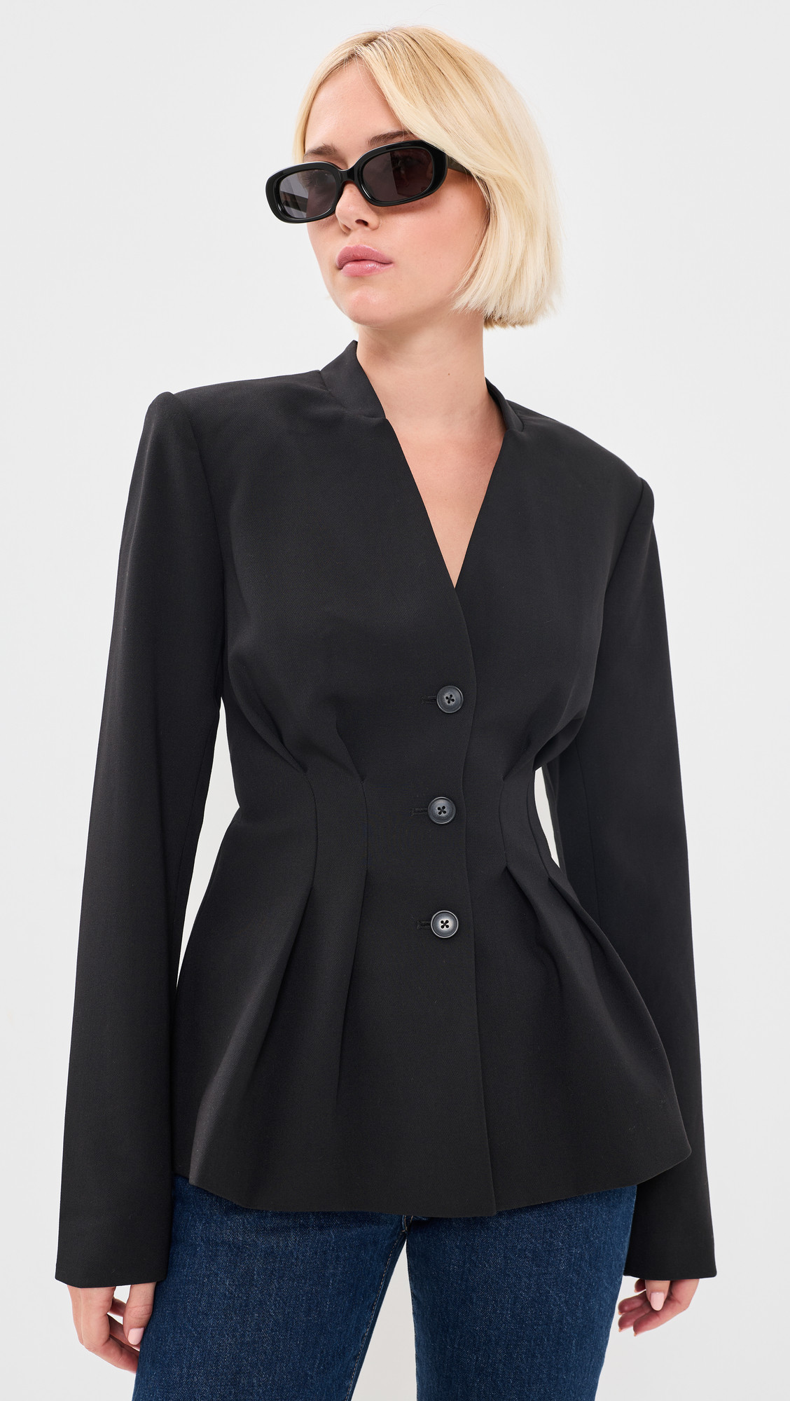 Favorite Daughter The Headlines Blazer Black M | Shopbop