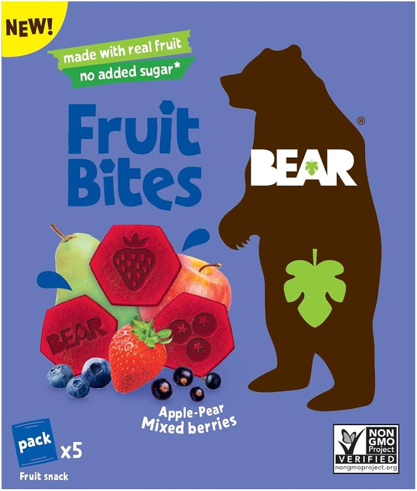 Bear Mixed Berries Fruit Bites, 3.5 OZ | Amazon (US)