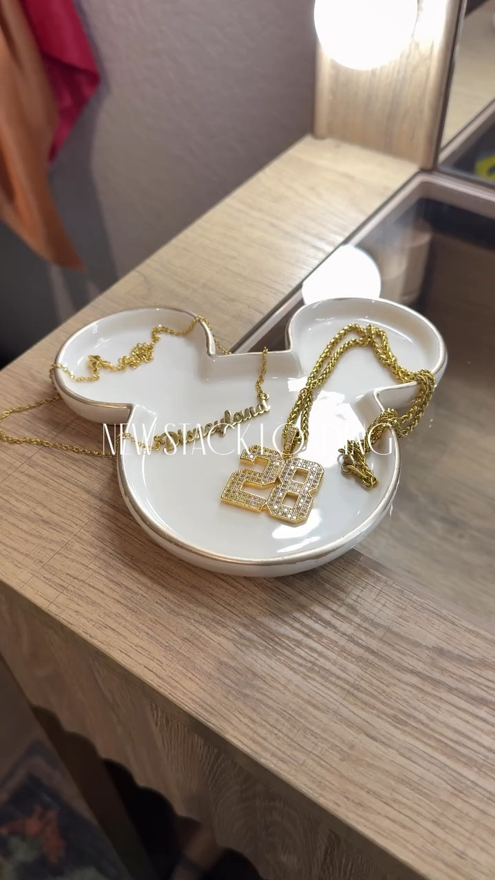 New Disney stack loading! ✨

I customized a few pieces from Amazon to add to my Disney necklace stack.

Any guesses what the number 28 means? 👀

#disney #disneystyle #disneyland #amazon #amazonjewelry

#LTKSpringSale #LTKootd #LTKFestival