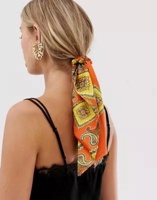 ASOS DESIGN hair scarf in paisley print | ASOS US