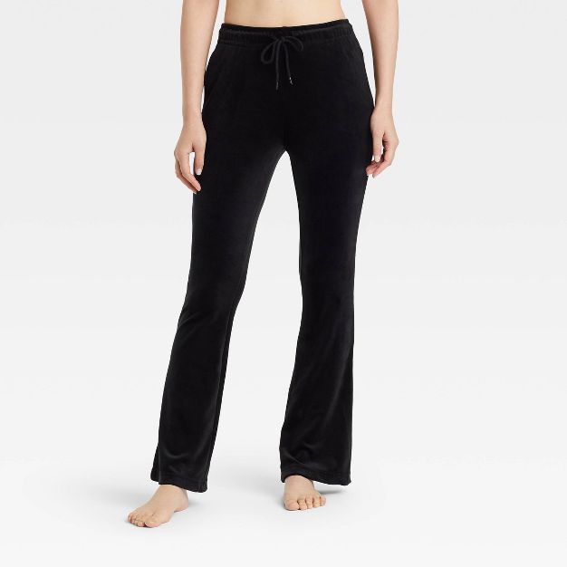 Women's Velour Flare Lounge Pants - Colsie™ | Target