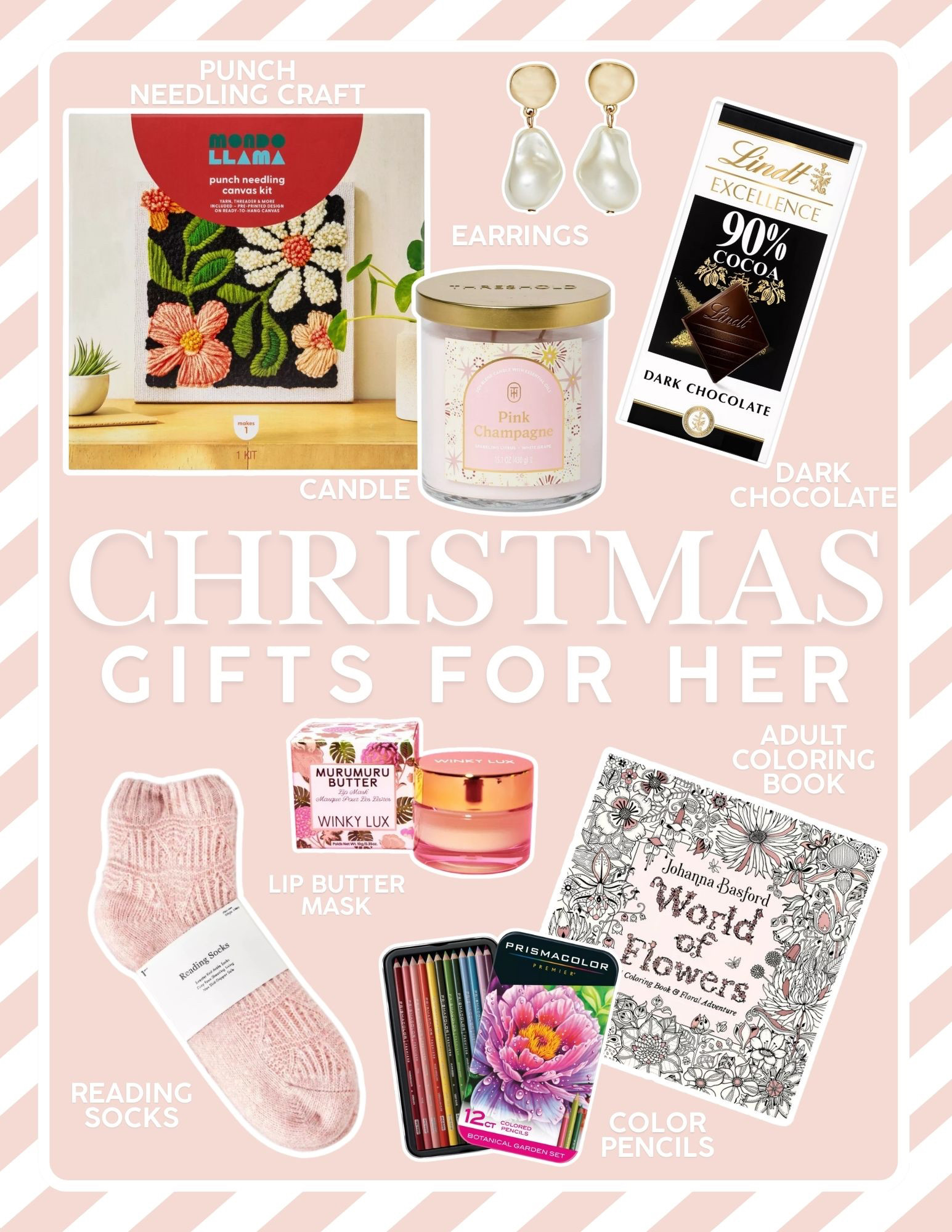 Christmas gift ideas for her! I think these would be perfect gifts that any woman in your life would love to receive a mix of crafts, candles, sweets, almost like the perfect self care and distressing gifts. 

gifts for her, christmas gifts, christmas gift ideas, gifts for mom, gifts for mother in law, adult coloring book, reading socks, candles, gift basket 

 

#LTKGiftGuide #LTKHoliday #LTKSeasonal