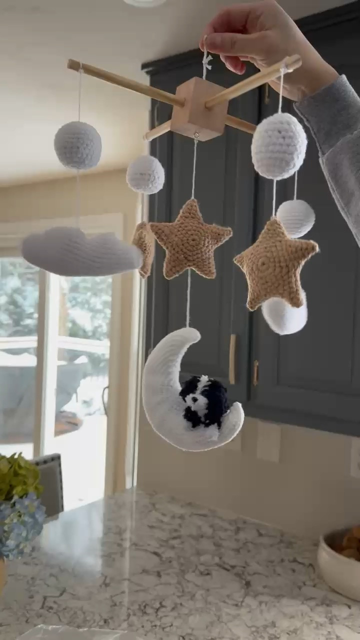 Crying over this custom crib mobile 😭🩵

#LTKKids #LTKBump #LTKPets