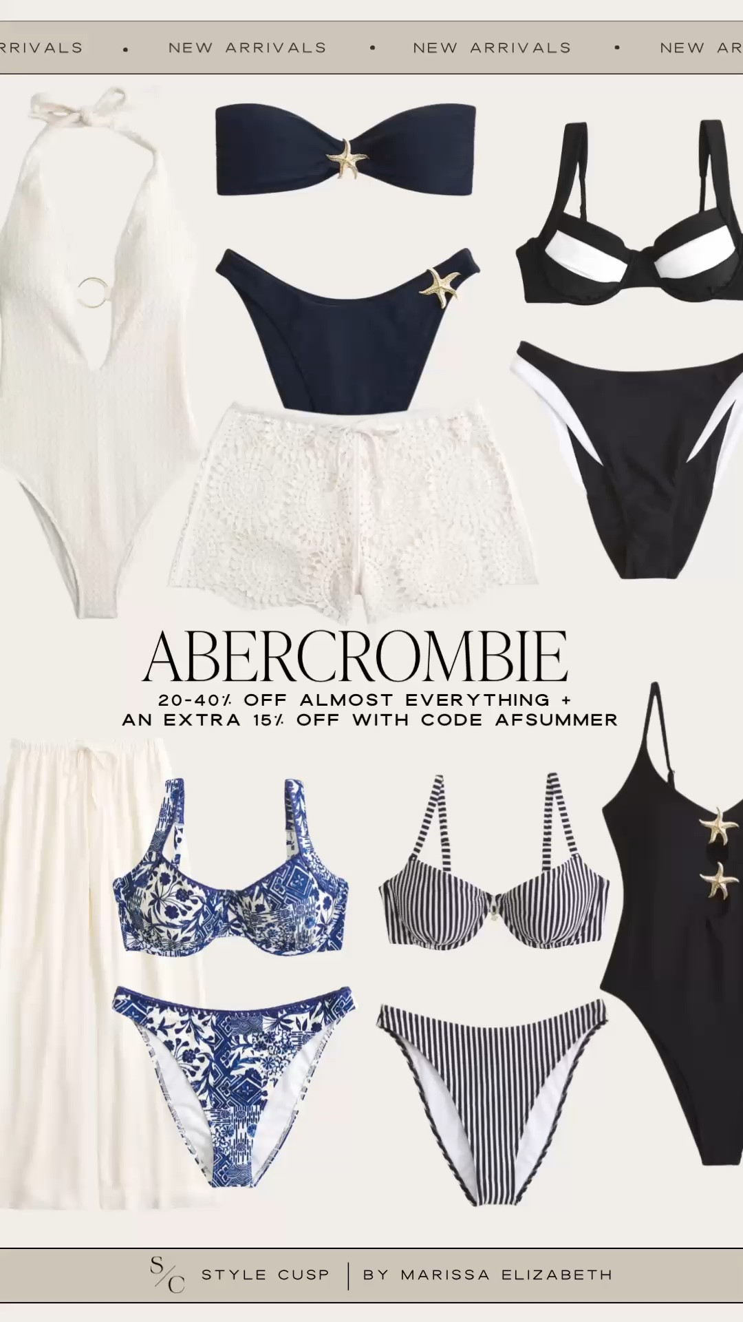 @abercrombie  HUGE Sale this weekend! 20-40% OFF everything + code: AFSUMMER for an extra 15% off

#LTKSwim #LTKSaleAlert