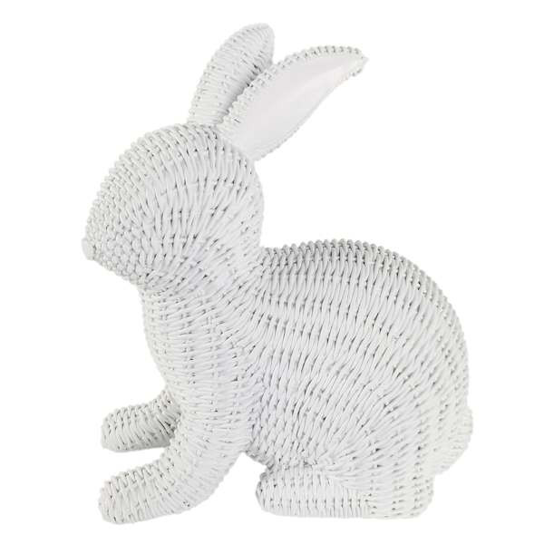 Providence White Textured Easter Bunny, 12" | At Home