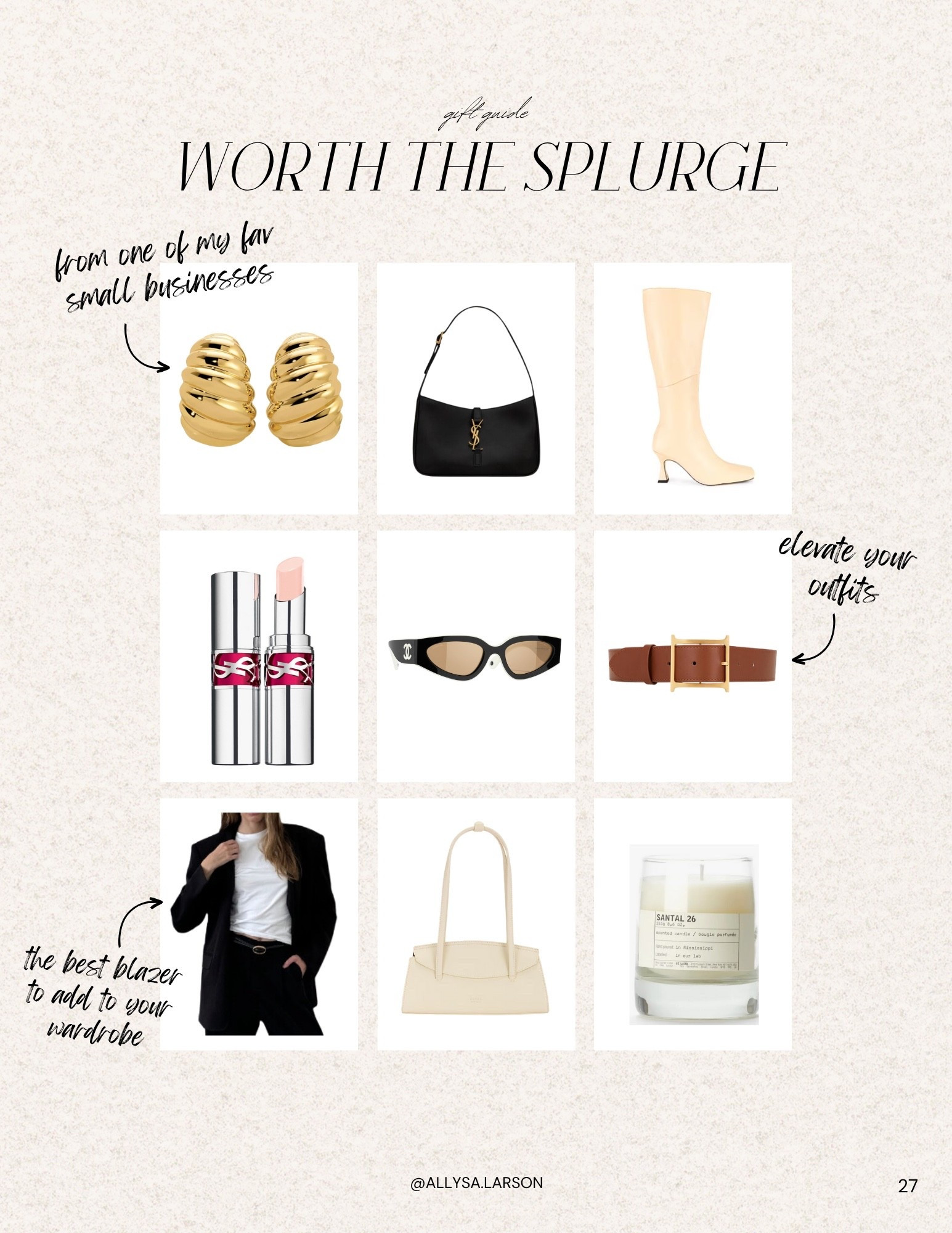 Gift Guide: Worth the Splurge 

#LTKSeasonal #LTKootd #LTKGiftGuide