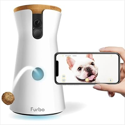 Furbo Dog Camera: Treat Tossing, Full HD Wifi Pet Camera and 2-Way Audio, Designed for Dogs, Comp... | Amazon (US)