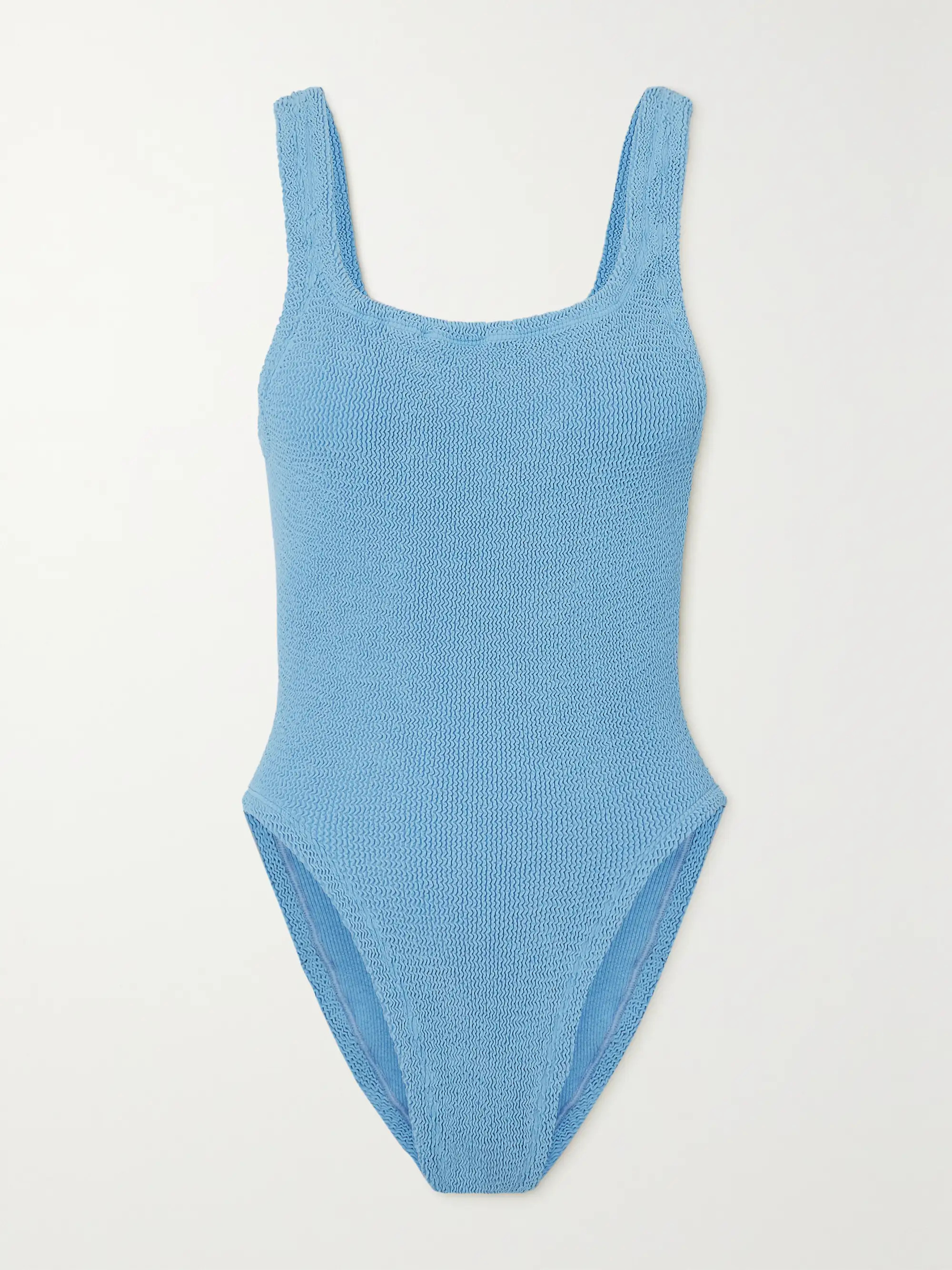 Seersucker swimsuit | NET-A-PORTER (US)
