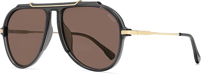 SOJOS Retro Oversized 70s Aviator Sunglasses Women Men SJ2693 | Trendy Vintage UV400 90s Square S... | Amazon (US)