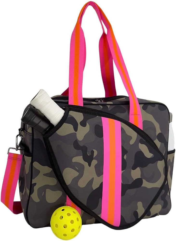 Queen of the Court Pickleball bag, Pickleball bag with fence Hook, pickle ball bag for women, cut... | Amazon (US)