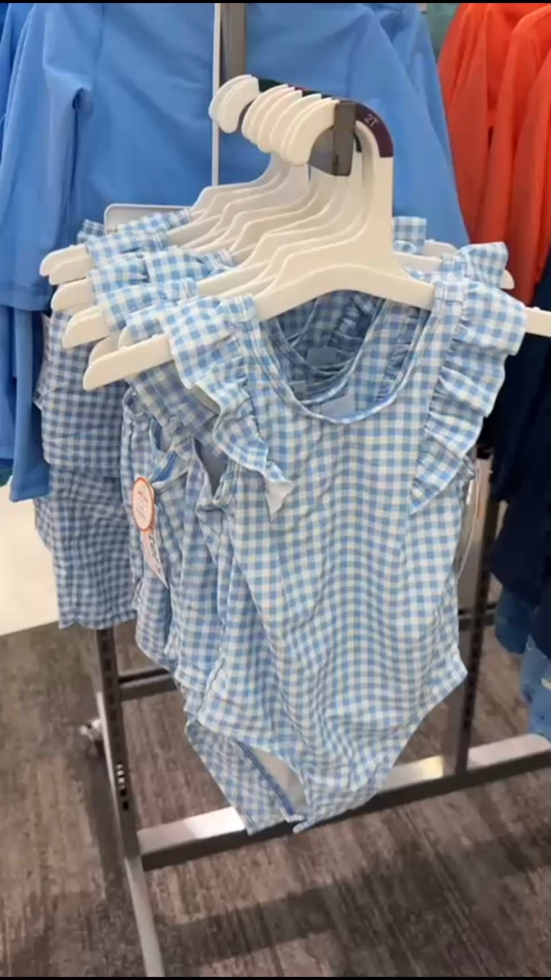 A charming baby romper in soft blue gingham featuring sweet ruffle sleeves and a comfortable one-piece design.

#LTKBaby