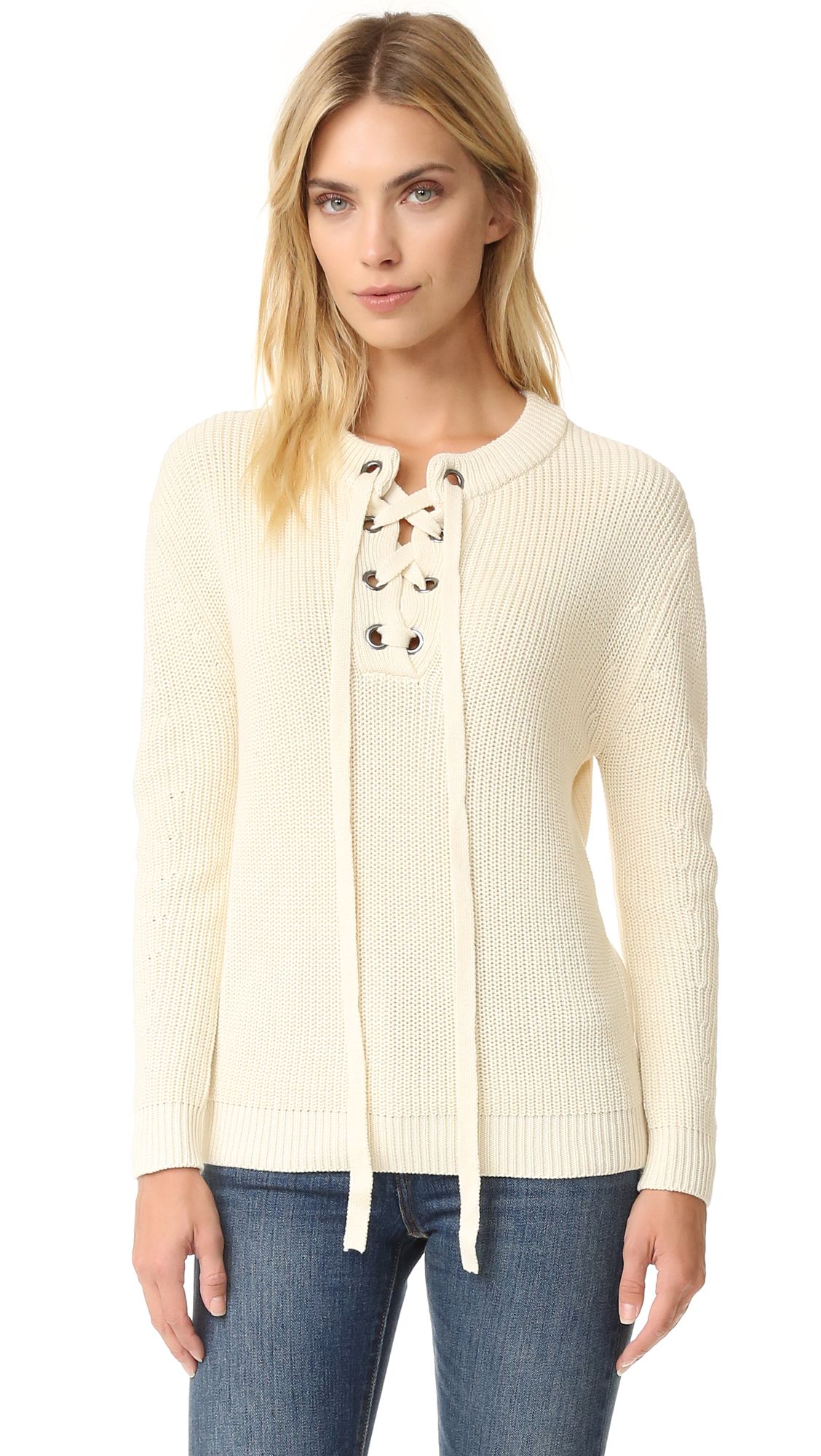 Lace Up Sweater | Shopbop