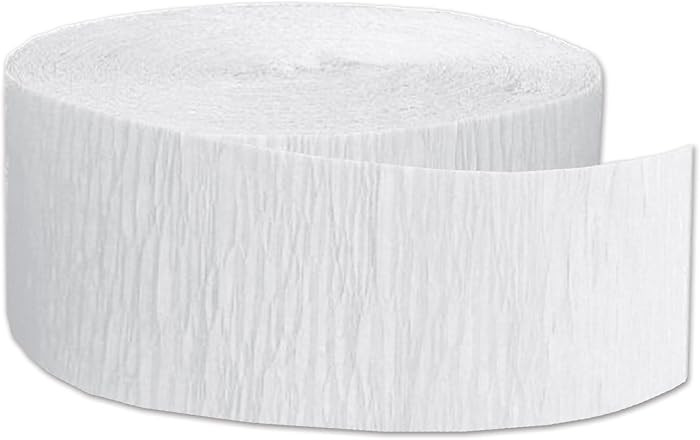 FR Festive Crepe Streamer (white) Party Accessory  (1 count) (1/Pkg) | Amazon (US)