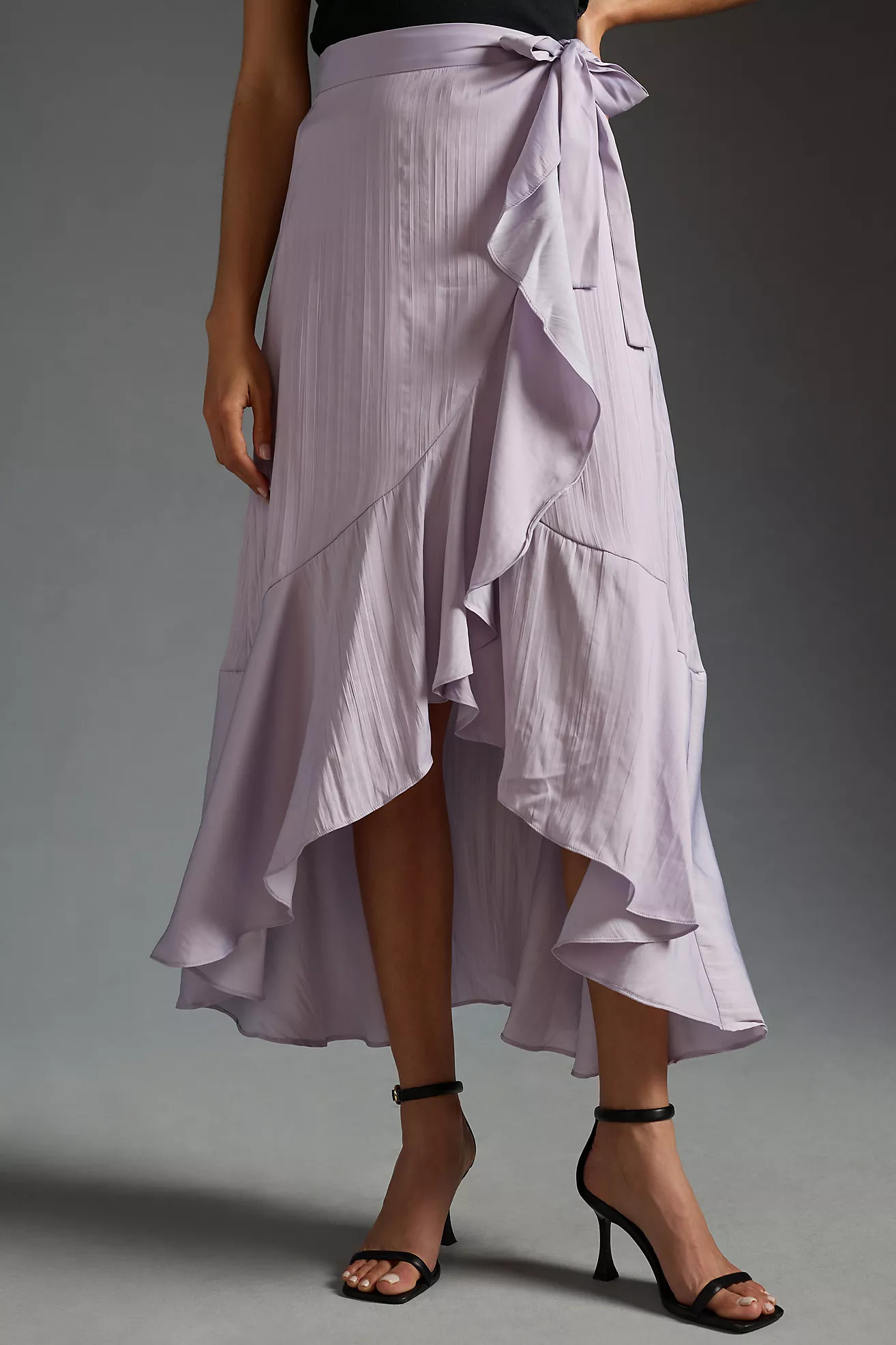 Maeve Ruffled Wrap Maxi Skirt | Anthropologie (US)