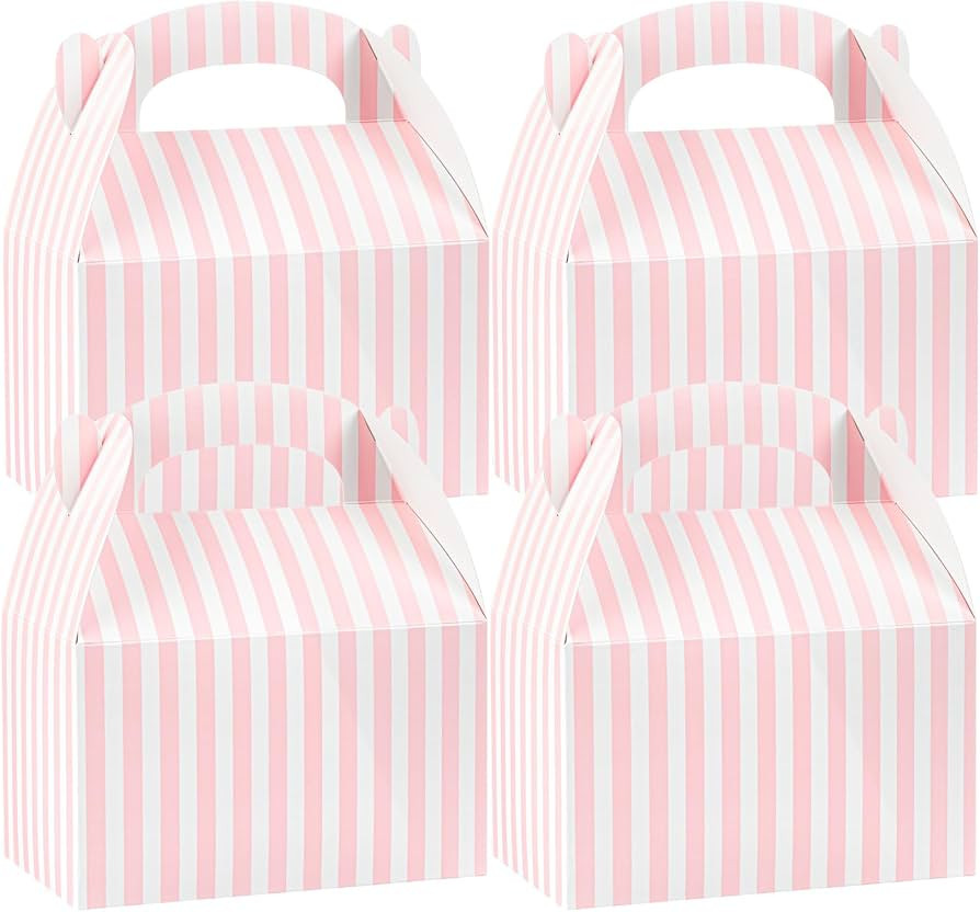 Restaurantware Bio Tek 6 x 3.5 x 3.5 Inch Gable Boxes For Party Favors, 100 Attractive Gift Boxes... | Amazon (US)