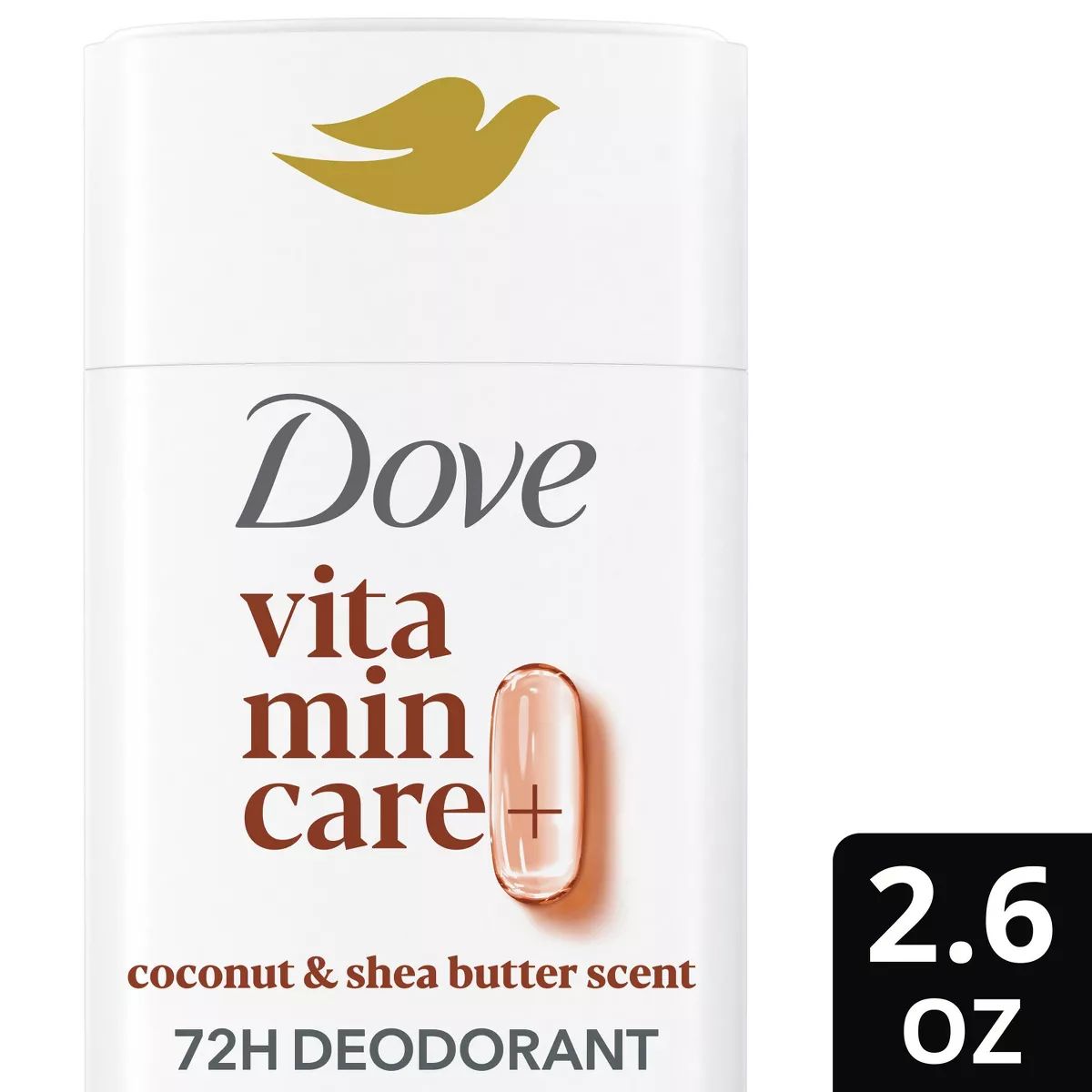 Dove Beauty VitaminCare+ Aluminum Free Coconut & Shea Deodorant Stick for Women - 2.6oz | Target