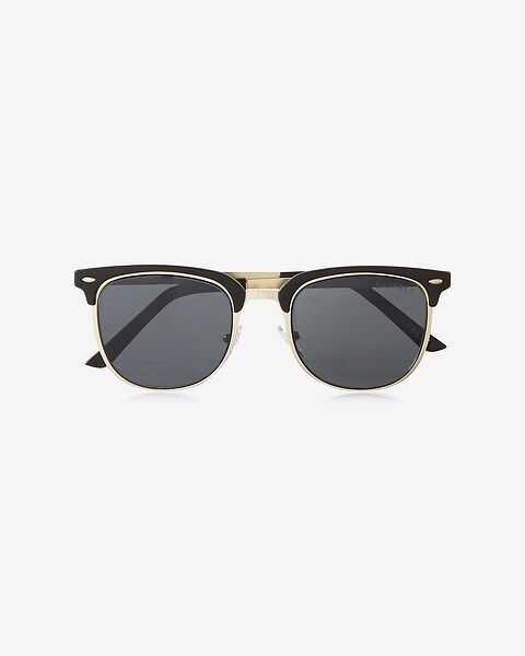 Black Browline Sunglasses | Express