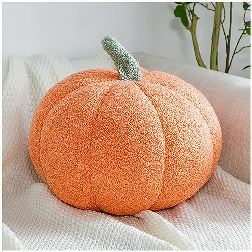 Eoieov Pumpkin Shaped Throw Pillow Orange Cute Halloween Pillows,Plush Throw Pillow for Sofa,Young Girlss Princess Bedroom Decor,Modern Home Decor,13.78" | Amazon (US)