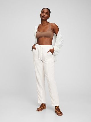 Crinkle Gauze High Rise Pull-On Pants | Gap (US)